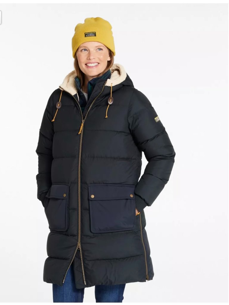 L.L. Bean Women's Mountain Classic Down Coat, Sherpa-Lined